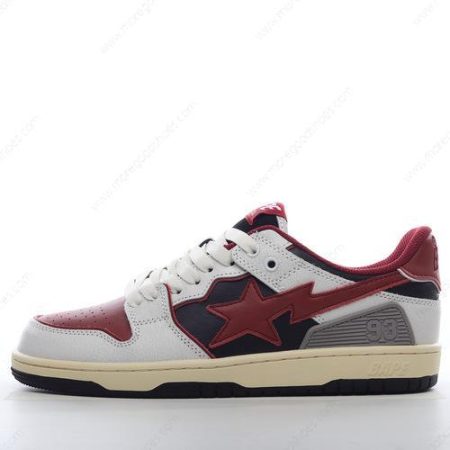 Cheap Shoes A BATHING APE BAPE SK8 STA ‘Red Black White’ 1I20191021