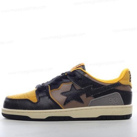 Cheap Shoes A BATHING APE BAPE SK8 STA ‘Yellow Black Brown’ 1I20191022
