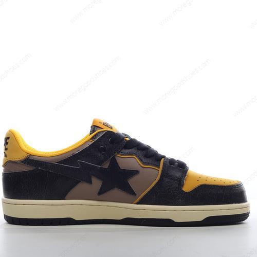 Cheap Shoes A BATHING APE BAPE SK8 STA Yellow Black Brown 1I20191022