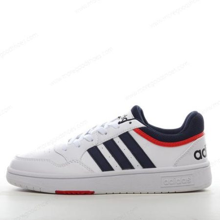 Cheap Shoes Adidas Hoops 3.0 Low ‘White Red’ GY5427