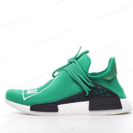 Cheap Shoes Adidas NMD R1 Pharrell HU ‘Green Green White’ BB0620