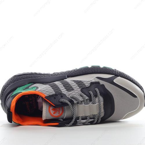 Cheap Shoes Adidas Nite Jogger Black Green Orange EE5569