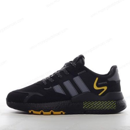 Cheap Shoes Adidas Nite Jogger ‘Black Grey Yellow’ FV6571