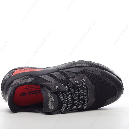 Cheap Shoes Adidas Nite Jogger Black Red