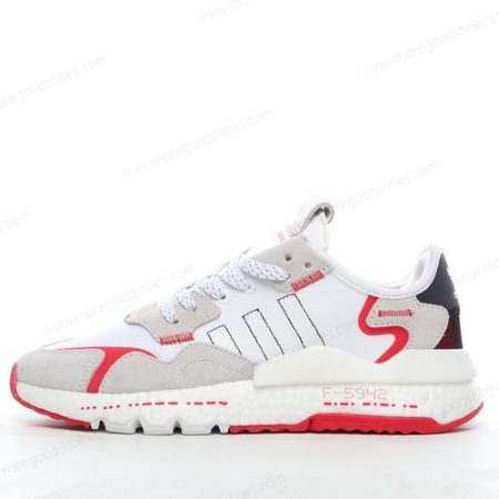 Cheap Shoes Adidas Nite Jogger ‘White Black Grey Red’ H03248