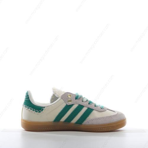 Cheap Shoes Adidas Originals Samba OG GS Kids Green Off White