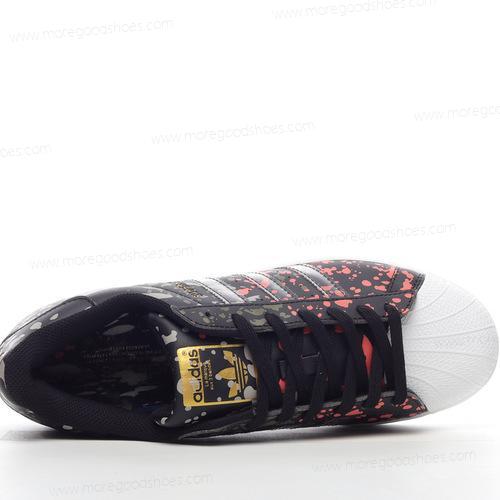 Cheap Shoes Adidas Superstar Black White Red Green