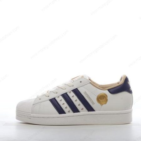 Cheap Shoes Adidas Superstar ‘Off White Blue Black Gold’ IE6977