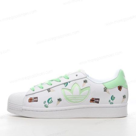Cheap Shoes Adidas Superstar ‘White Green’ H05668