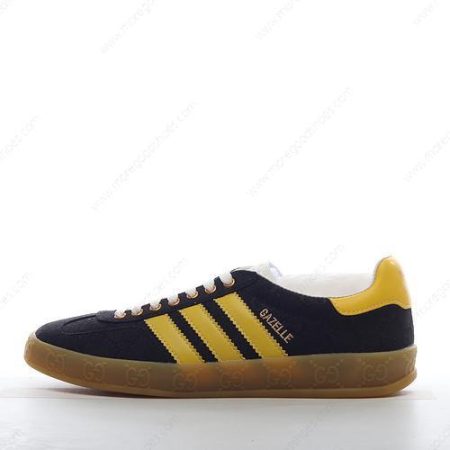 Cheap Shoes Adidas x Gucci Gazelle GG Monogram ‘Yellow Black’ IE2264