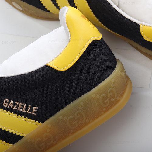 Cheap Shoes Adidas x Gucci Gazelle GG Monogram Yellow Black IE2264