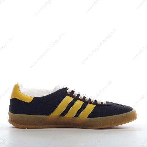 Cheap Shoes Adidas x Gucci Gazelle GG Monogram Yellow Black IE2264
