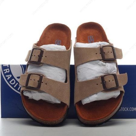 Cheap Shoes Birkenstock Unisex Arizona Leather Mules ‘Brown’ BK051103