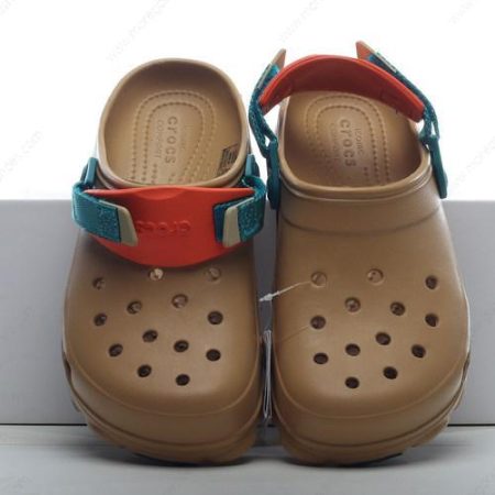 Cheap Shoes Crocs Classic Clog Beach Shoe Unisex ‘Brown Yellow’ 206340-265
