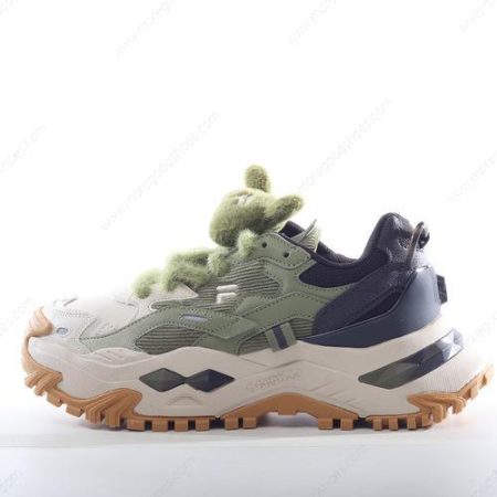 Cheap Shoes FILA Fusion Bianco Platform Sneakers ‘Beige Green’ FF750SH20A96C4GS