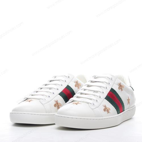Cheap Shoes Gucci ACE Bee And Stars Green Red White
