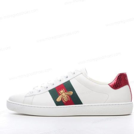 Cheap Shoes Gucci ACE Bee Sneakers ‘White Red’