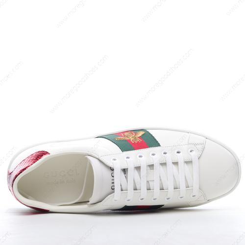 Cheap Shoes Gucci ACE Bee Sneakers White Red