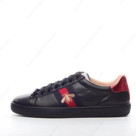 Cheap Shoes Gucci ACE Embroidered ‘Black Red’ 429446-A38G0-1284
