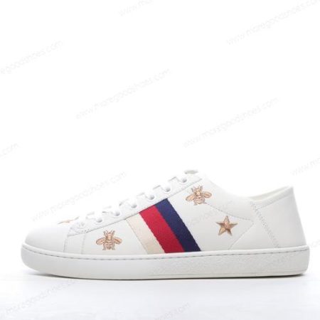 Cheap Shoes Gucci ACE Embroidered ‘Gold White’