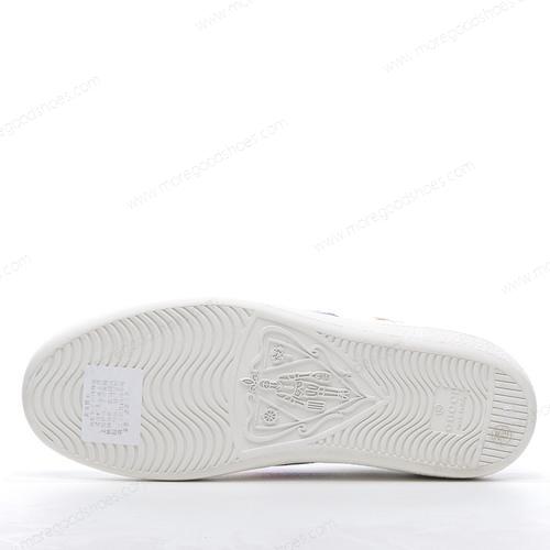 Cheap Shoes Gucci ACE Embroidered Gold White