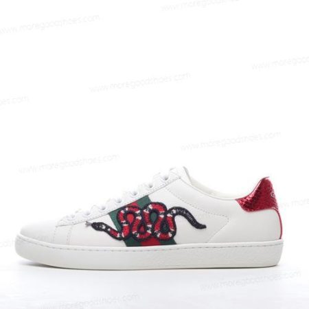 Cheap Shoes Gucci ACE Embroidered ‘White Red’ 456230-A38G0-9064