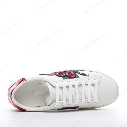 Cheap Shoes Gucci ACE Embroidered White Red 456230 A38G0 9064