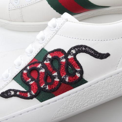 Cheap Shoes Gucci ACE Embroidered White Red 456230 A38G0 9064