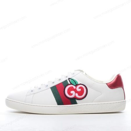 Cheap Shoes Gucci ACE GG Apple Patch ‘White Red’ 611376-DOPE0-9064