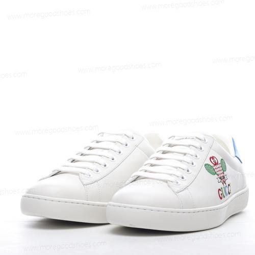 Cheap Shoes Gucci ACE TENNIS White Blue 603696 AYO70 9096