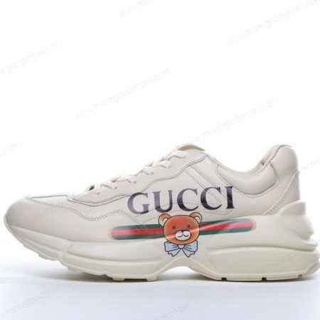 Cheap Shoes Gucci Bear Rhyton Vintage Logo ‘White’