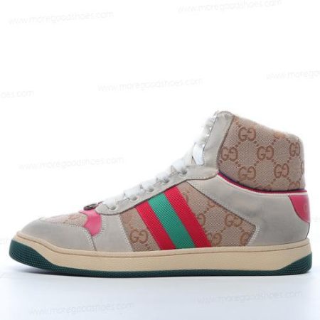Cheap Shoes Gucci Screener GG High ‘Brown Green Red’