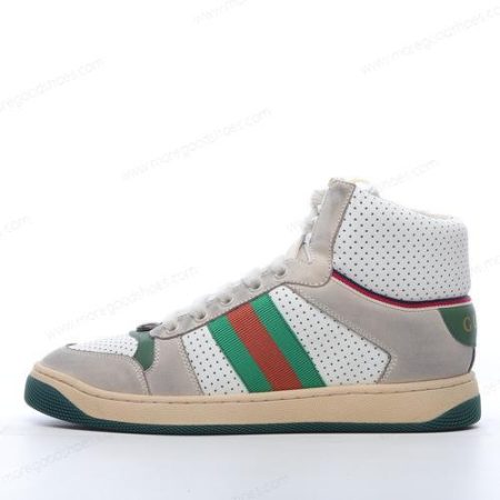 Cheap Shoes Gucci Screener GG High ‘White Green Red’