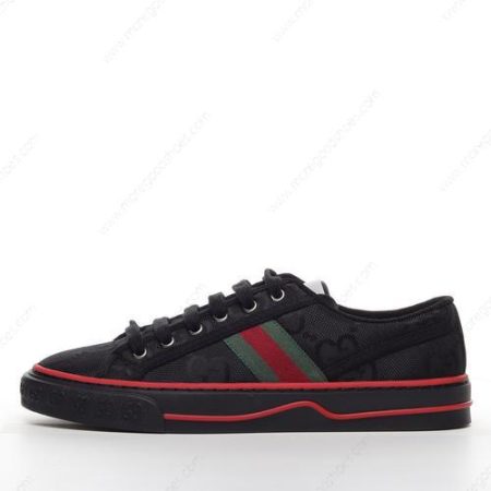 Cheap Shoes Gucci Tennis 1977 ECONYL GG Print ‘Black Green Red’ 628709-H9H70-1072