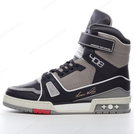 Cheap Shoes LOUIS VUITTON LV Trainer 2021s ‘Black Grey’ 1A54IS