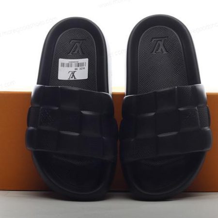 Cheap Shoes LOUIS VUITTON Other Plaid Patterns Unisex Slide ‘Black’