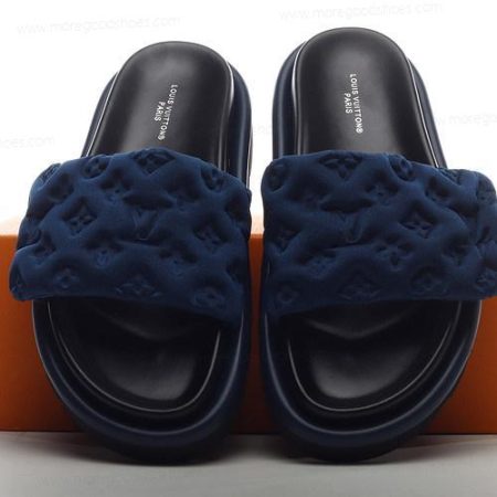 Cheap Shoes LOUIS VUITTON Slides ‘Blue Black’