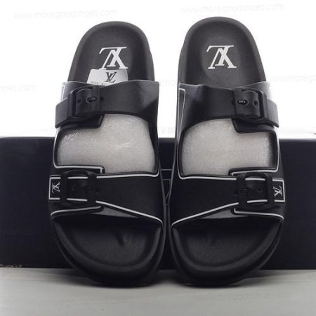 Cheap Shoes LOUIS VUITTON Trainer Mule ‘Black White’ 1ABN0D