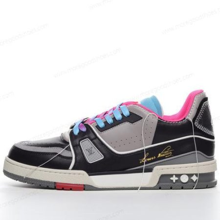 Cheap Shoes LOUIS VUITTON Trainer Pink SS21 ‘Black Grey Pink’ 1A8Q9Y