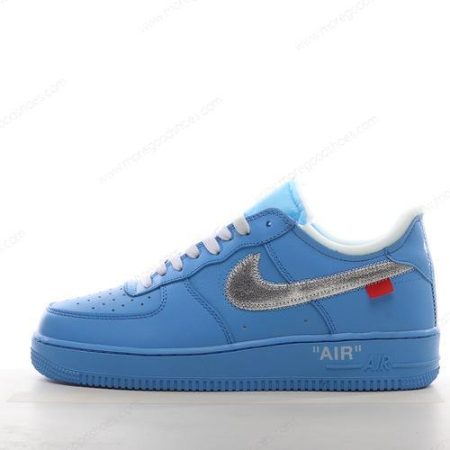 Cheap Shoes Nike Air Force 1 Low 07 Off-White ‘Blue Silver’ CI1173-400