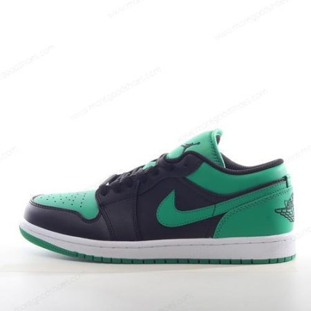 Cheap Shoes Nike Air Jordan 1 Low ‘Black Green White’ 553560-065