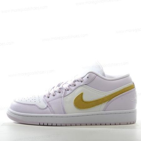 Cheap Shoes Nike Air Jordan 1 Low ‘Purple White Yellow’ DC0774-501