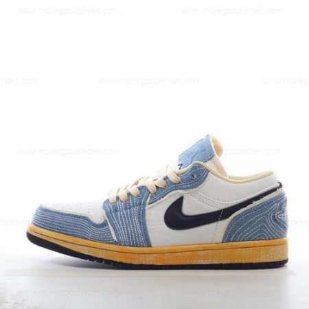 Cheap Shoes Nike Air Jordan 1 Low SE ‘Black White Blue’ FN7670-493