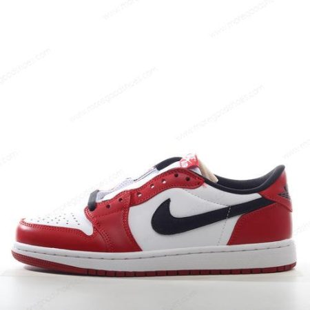 Cheap Shoes Nike Air Jordan 1 Low ‘White Black Red’ DM1206-163