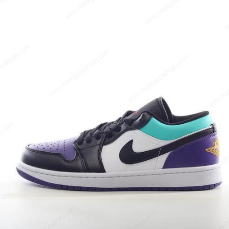Cheap Shoes Nike Air Jordan 1 Low ‘White Purple Black’ 553558-154
