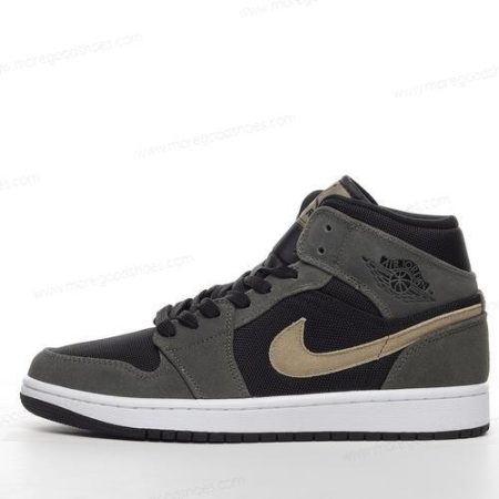 Cheap Shoes Nike Air Jordan 1 Mid ‘Olive Black’ BQ6472-030