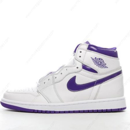 Cheap Shoes Nike Air Jordan 1 Retro High ‘White Purple’ CD0461-151