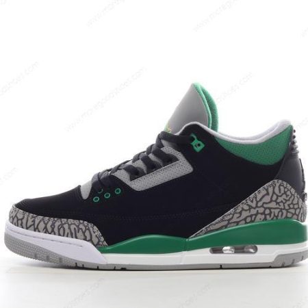 Cheap Shoes Nike Air Jordan 3 Retro ‘Black Silver White Pine Green’ CT8532-030