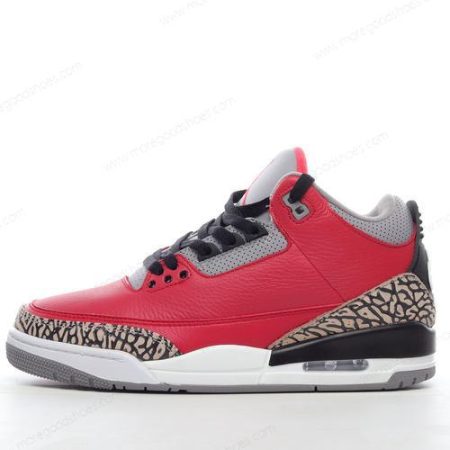 Cheap Shoes Nike Air Jordan 3 Retro ‘Red Grey’ CU2277-600
