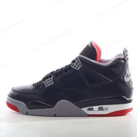 Cheap Shoes Nike Air Jordan 4 Retro ‘Black Grey’ 136013-001